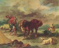Eugène Ferdinand Victor Delacroix caballo y perro